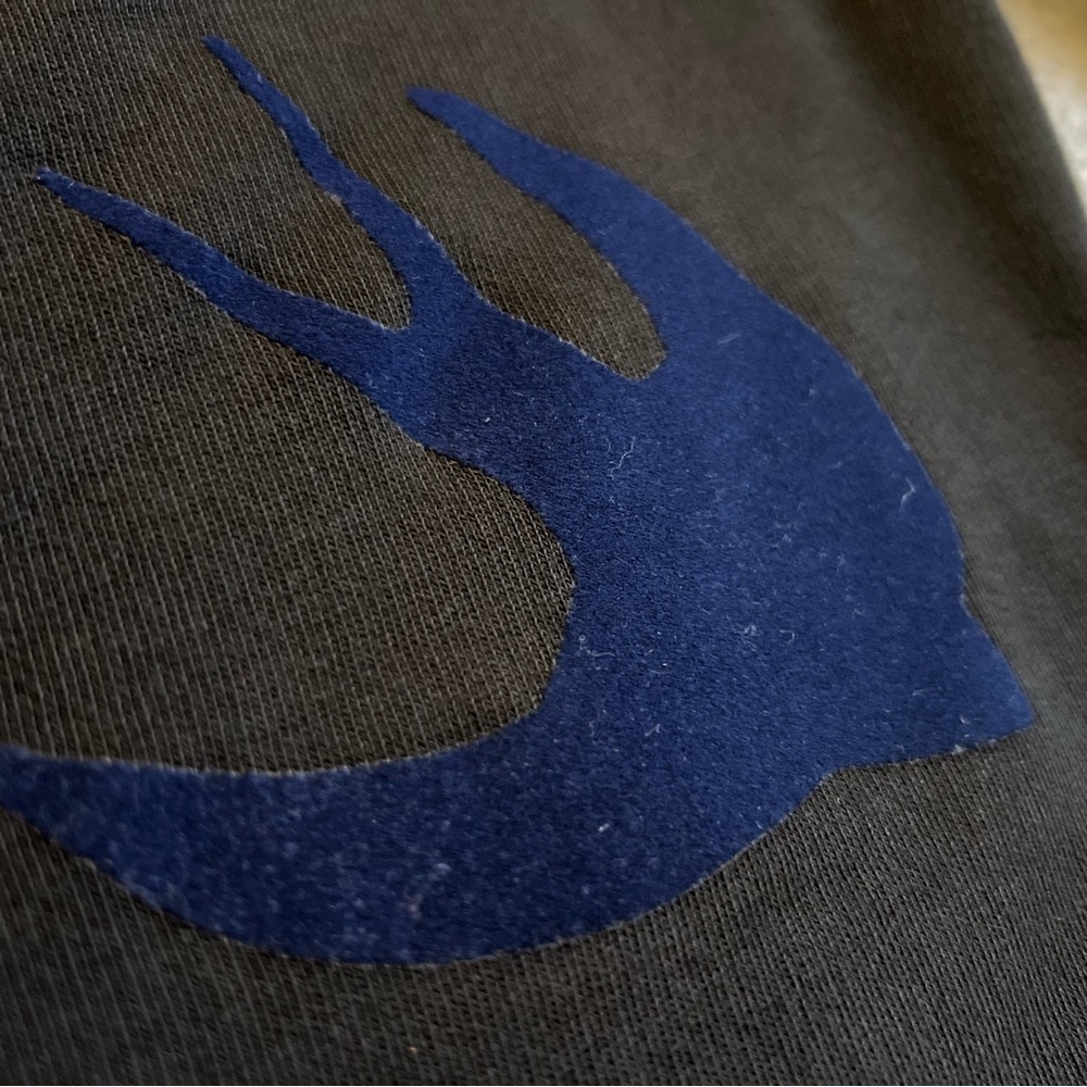 MCQ Alexander McQueen Velvet Swallows Applique Crewneck Sweatshirt (READ DESC!) - Picture 6 of 10